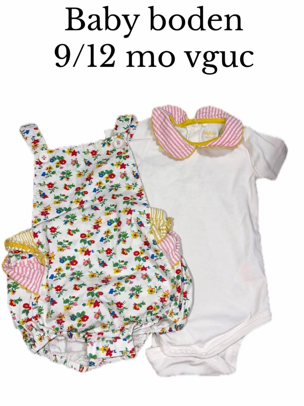 Baby boden 9/12 mo romper & bodysuit